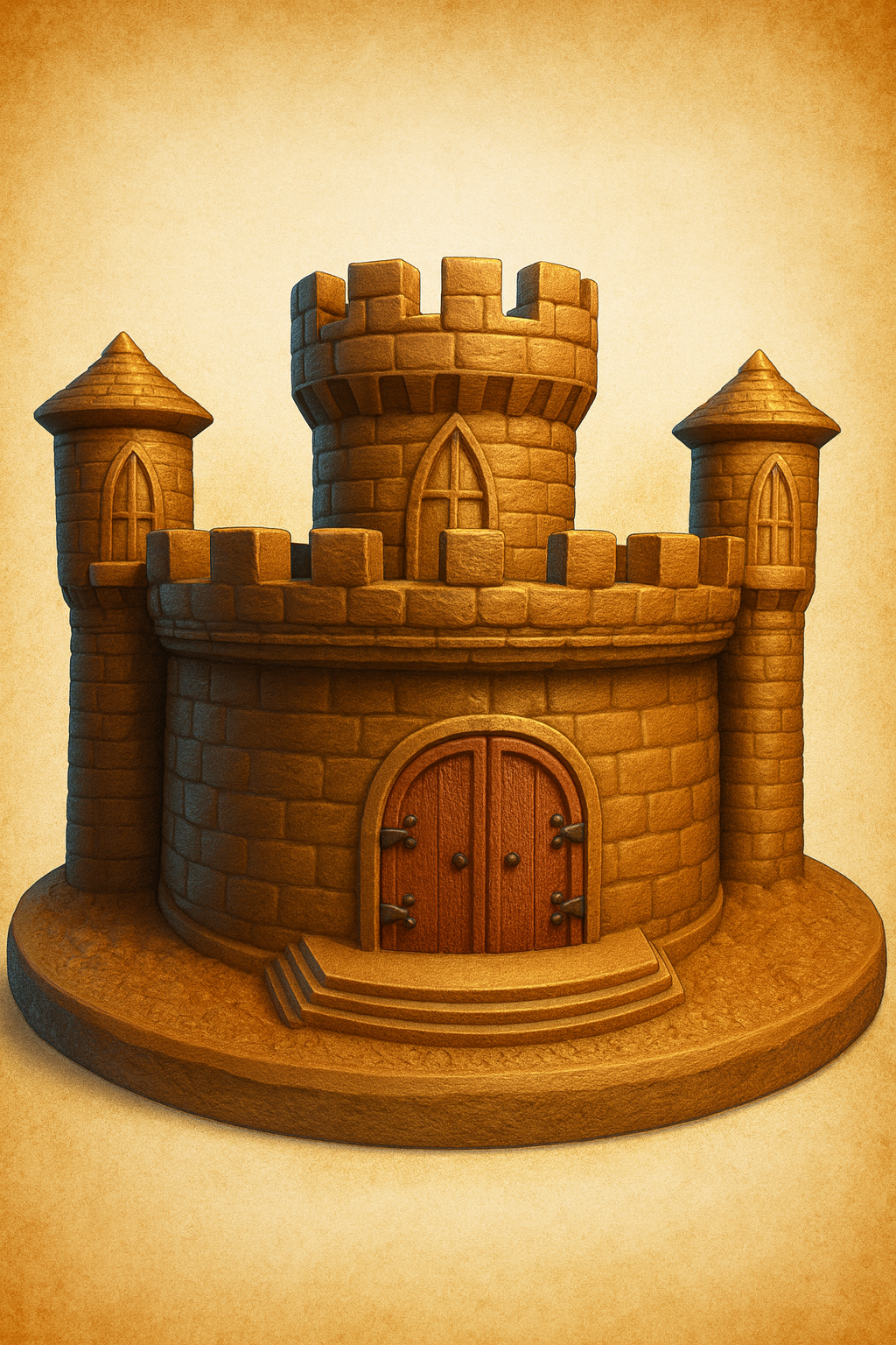 Castillo 3D en PLA para pintar