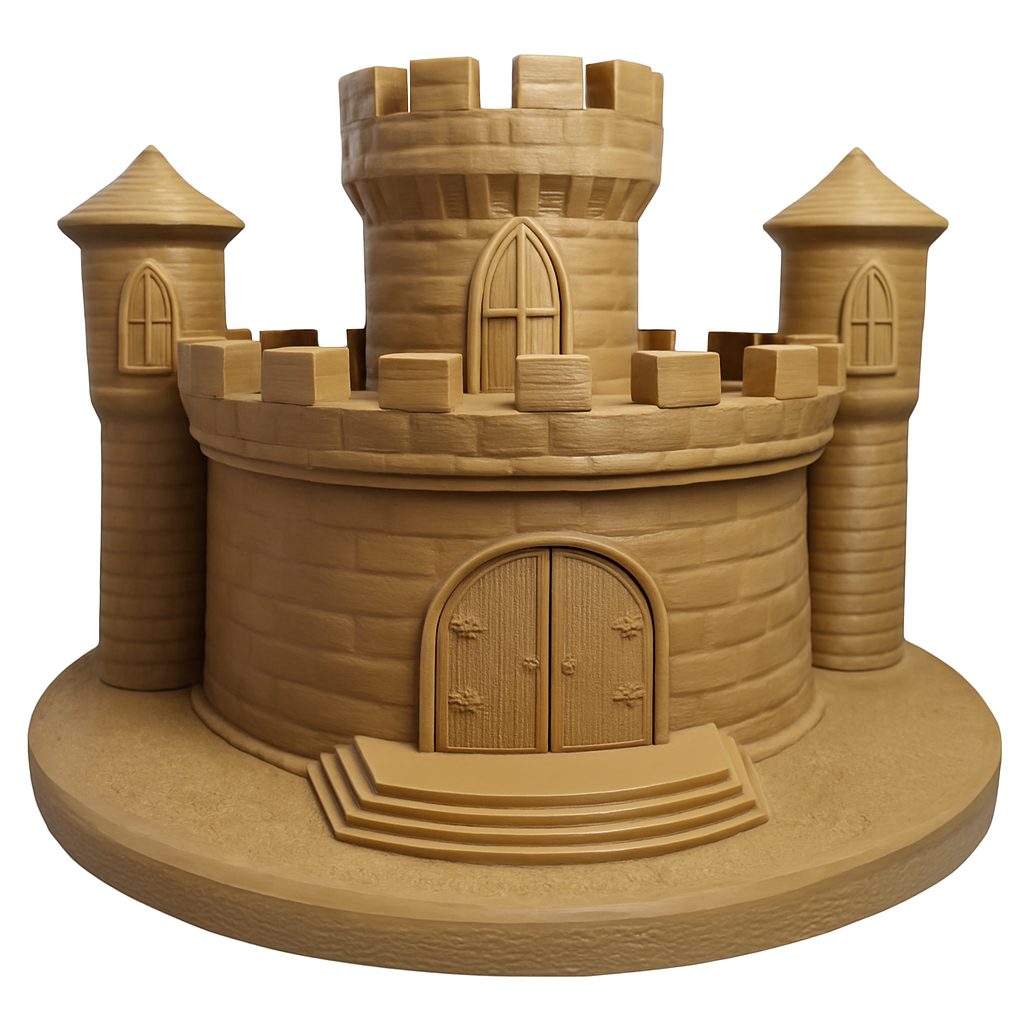 Castillo 3D en PLA para pintar