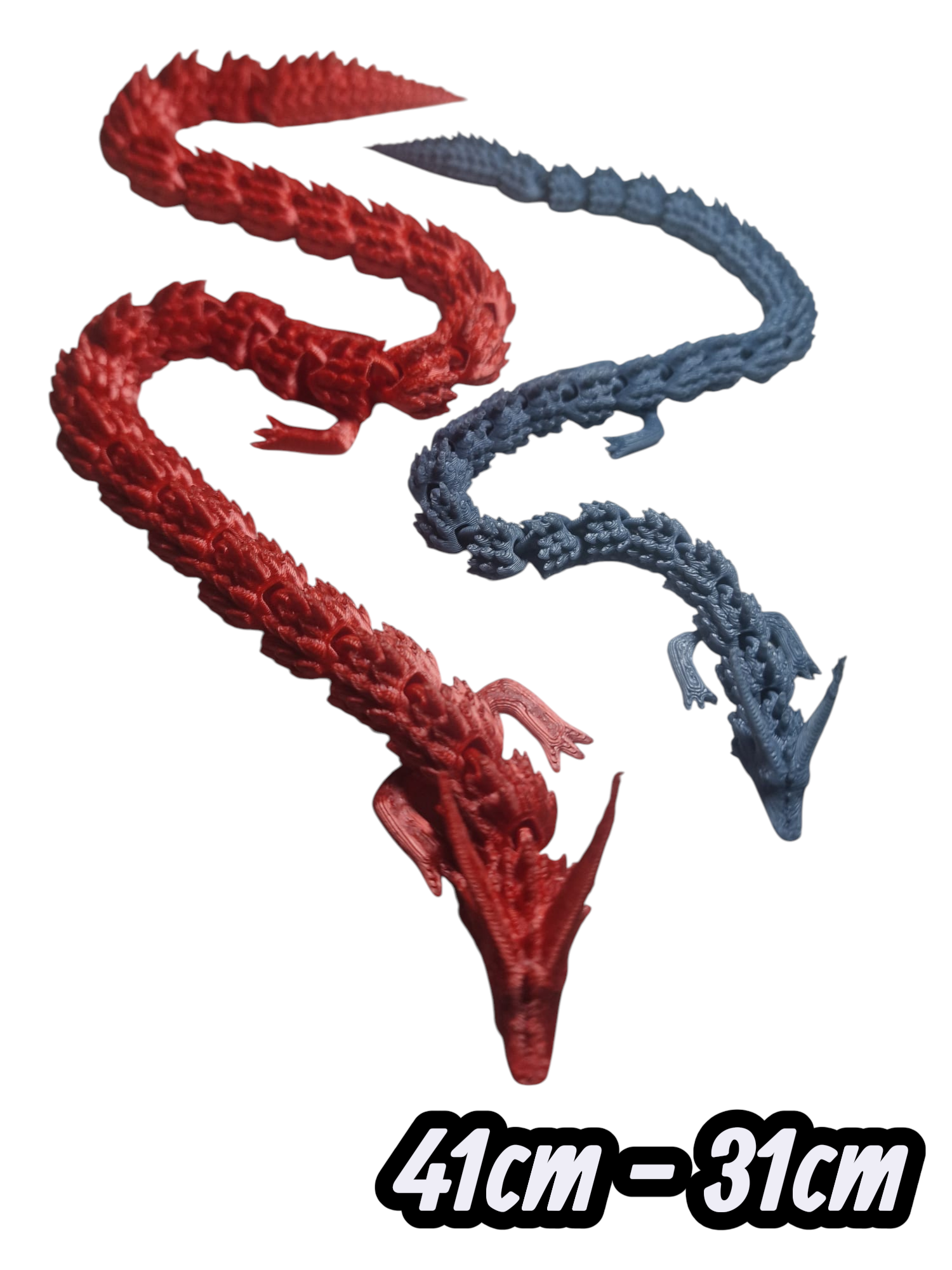 Dragón articulado 3D flexible – 31 cm