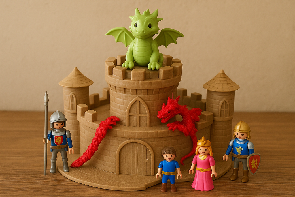 Castillo 3D en PLA para pintar