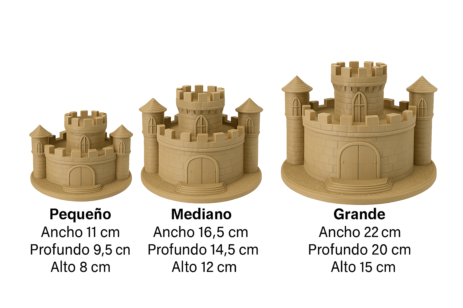 Castillo 3D en PLA para pintar