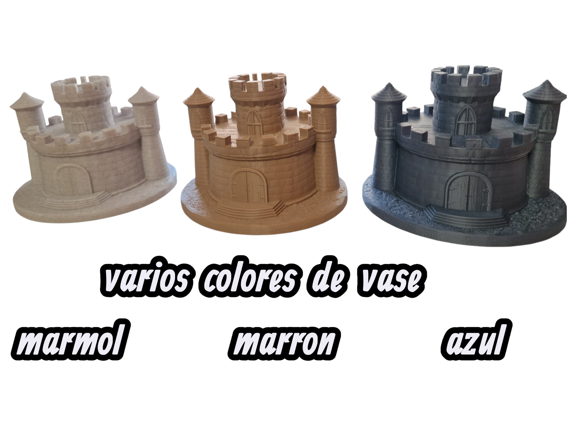 Castillo 3D en PLA para pintar