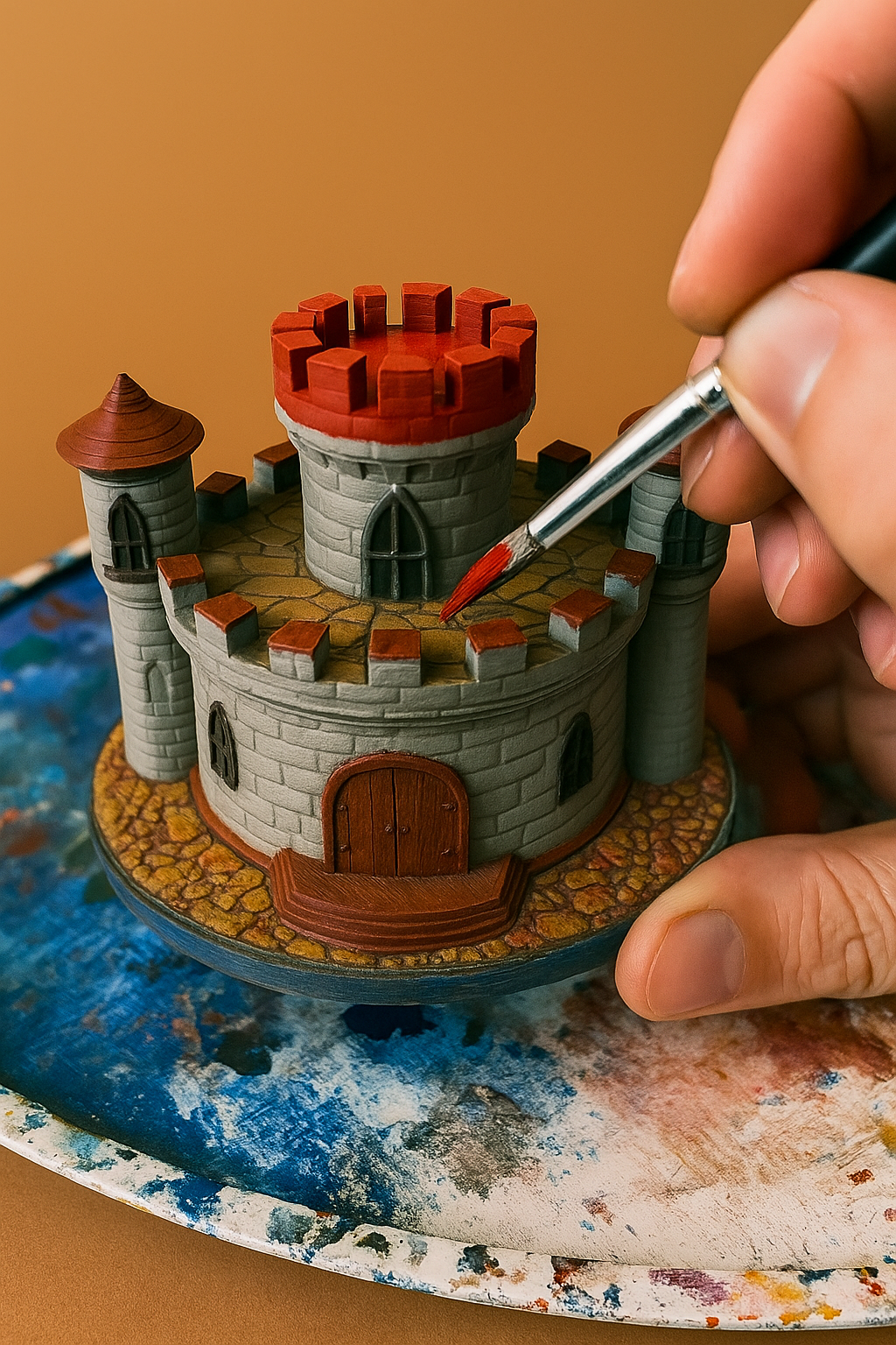 Castillo 3D en PLA para pintar